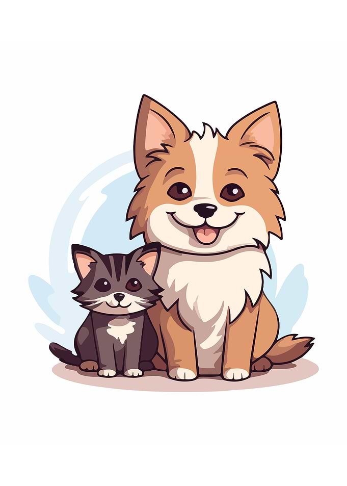 Dog and Cat Couple