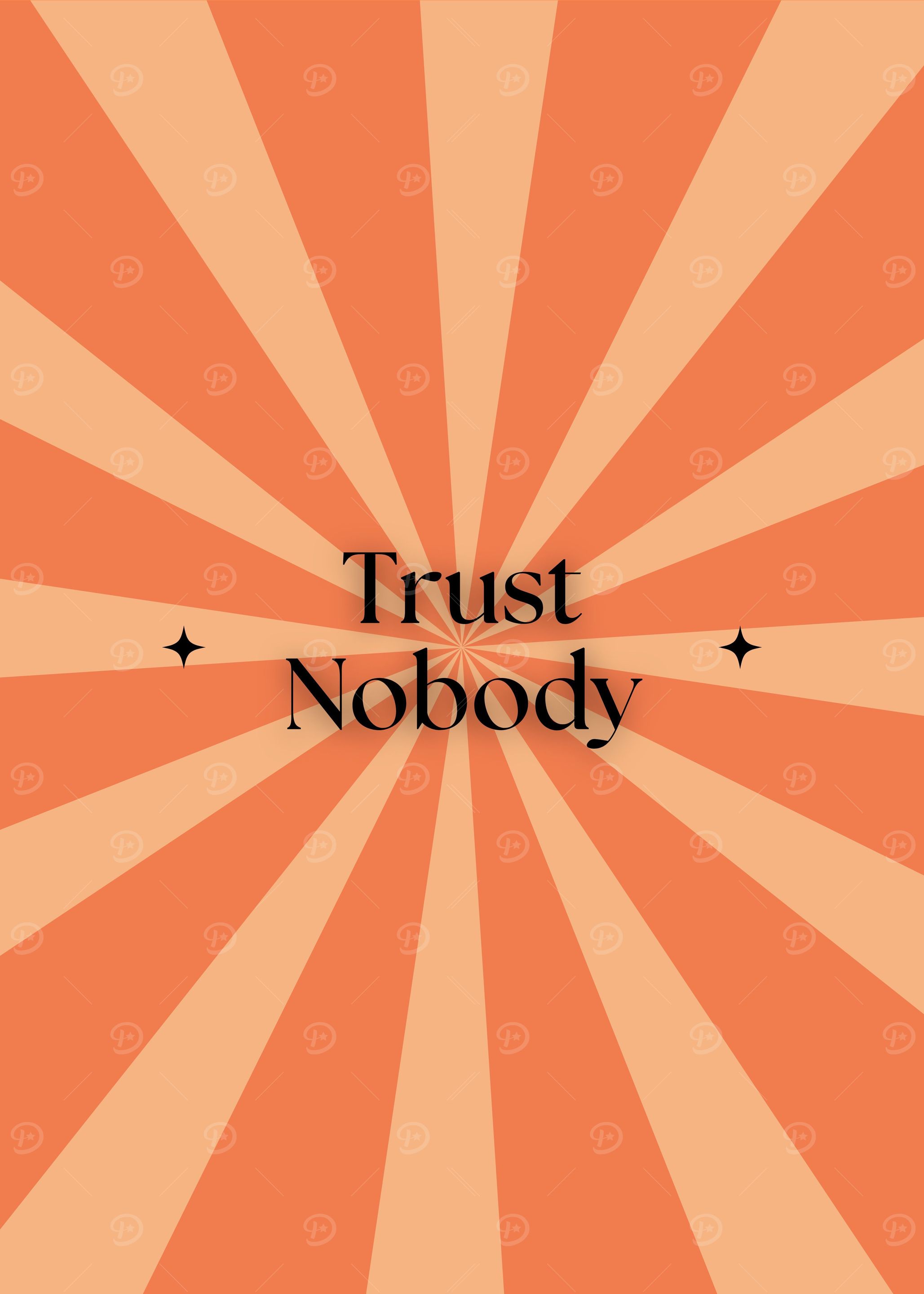 Text art poster retro