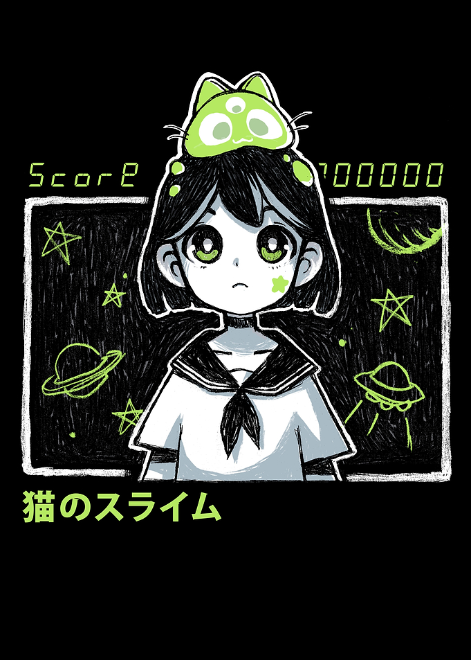 Anime Kawaii space girl