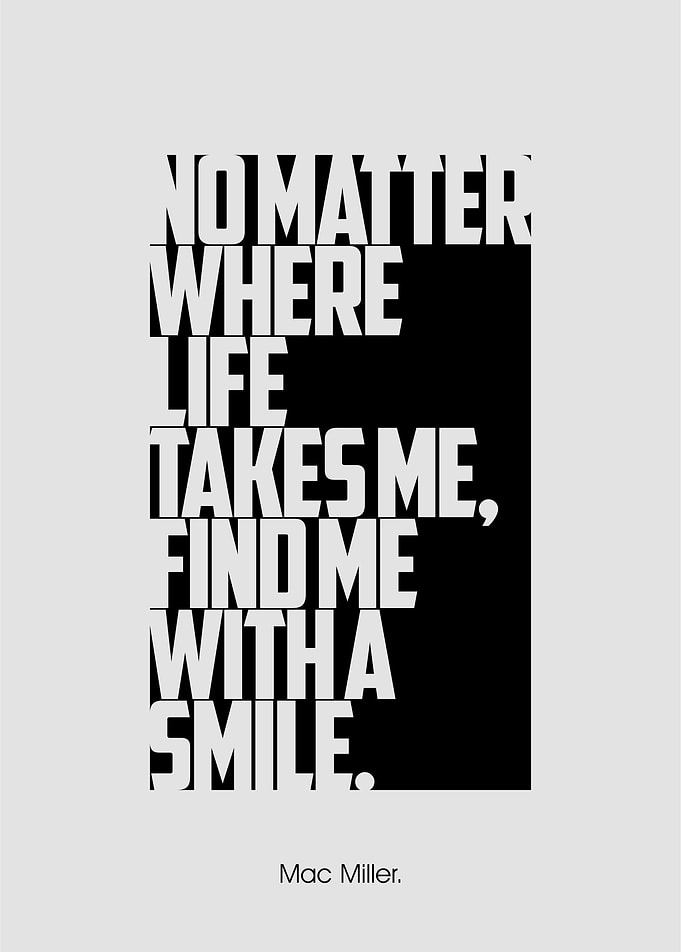 Mac Miller quotes poster