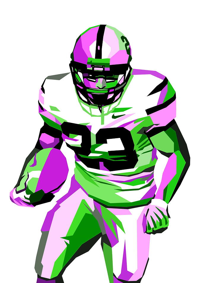 American Football Pop Art