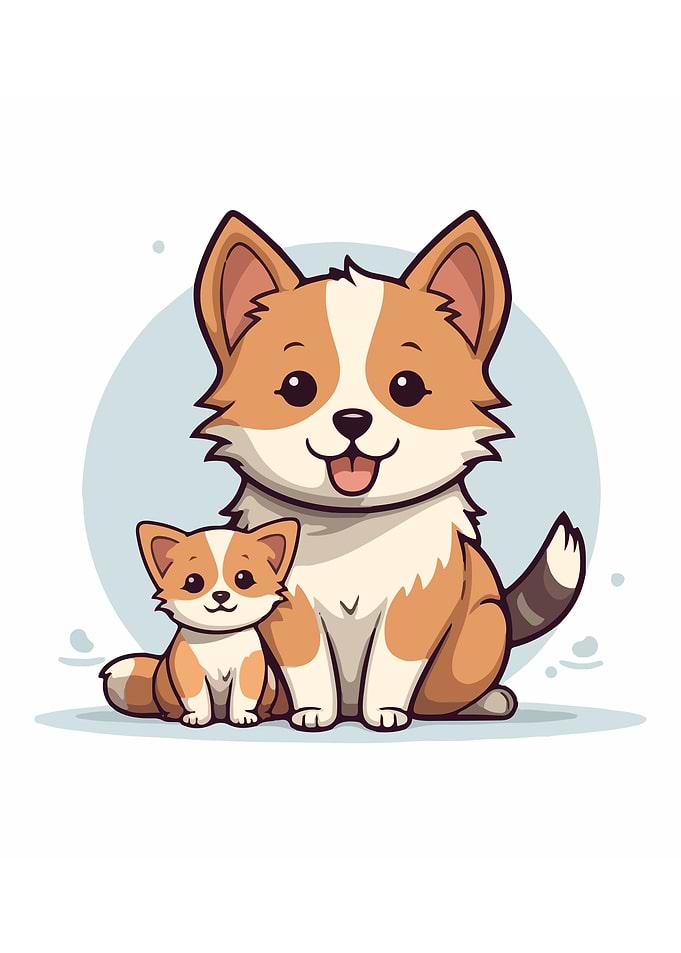 Dog and Cat Couple