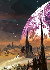 Purple Desert Planet
