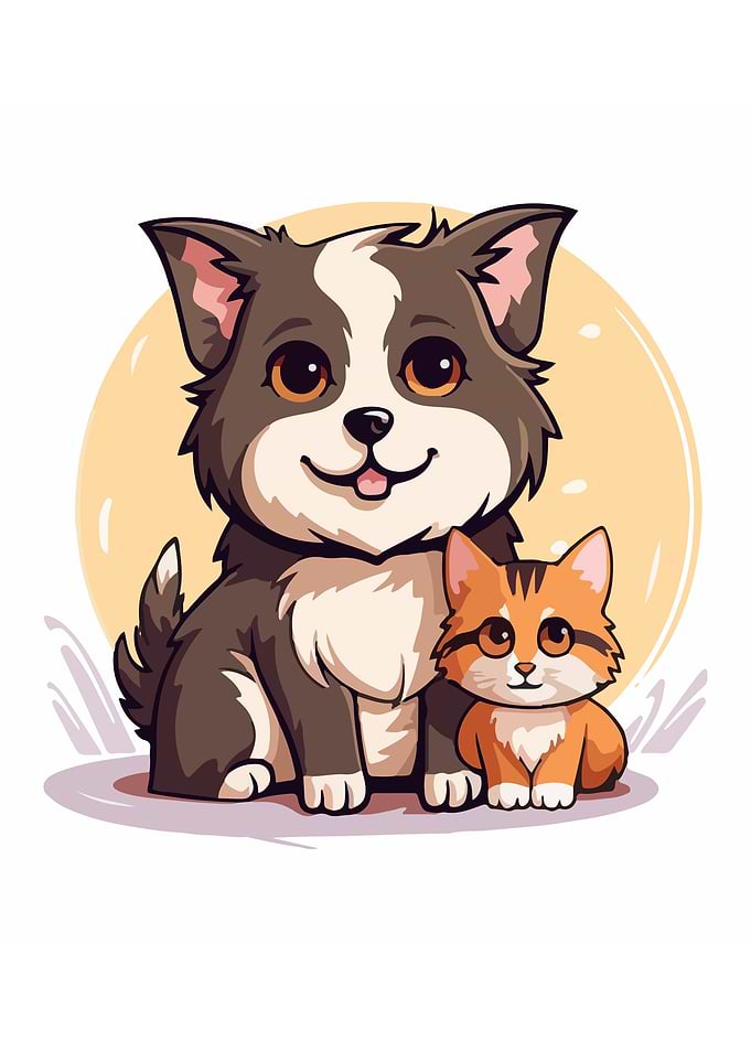 Dog and Cat Couple