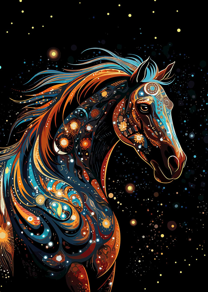 Dot Art Horse
