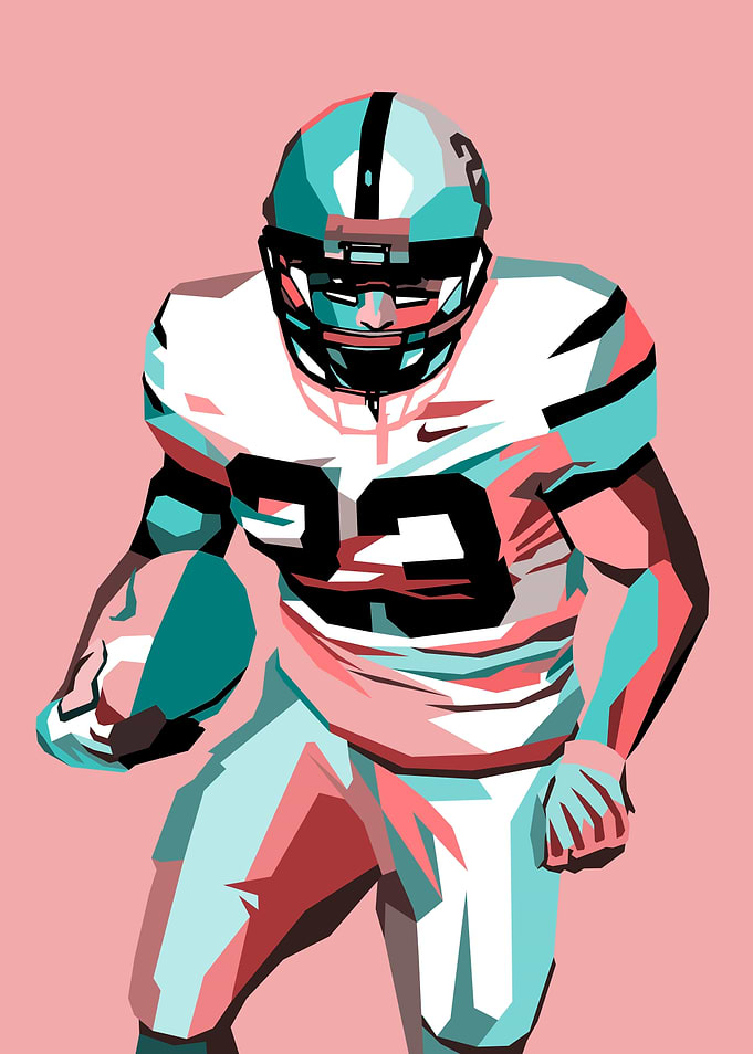 American Football Pop Art