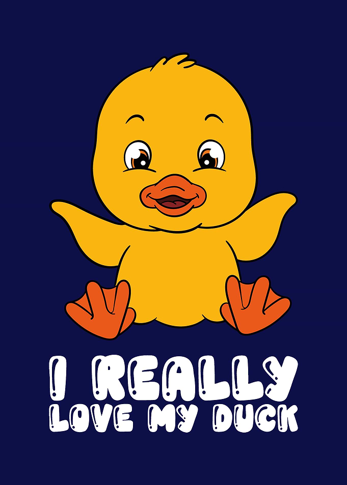 Funny Duck Graphic
