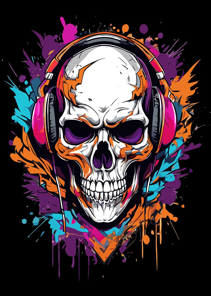 Colorful Skull