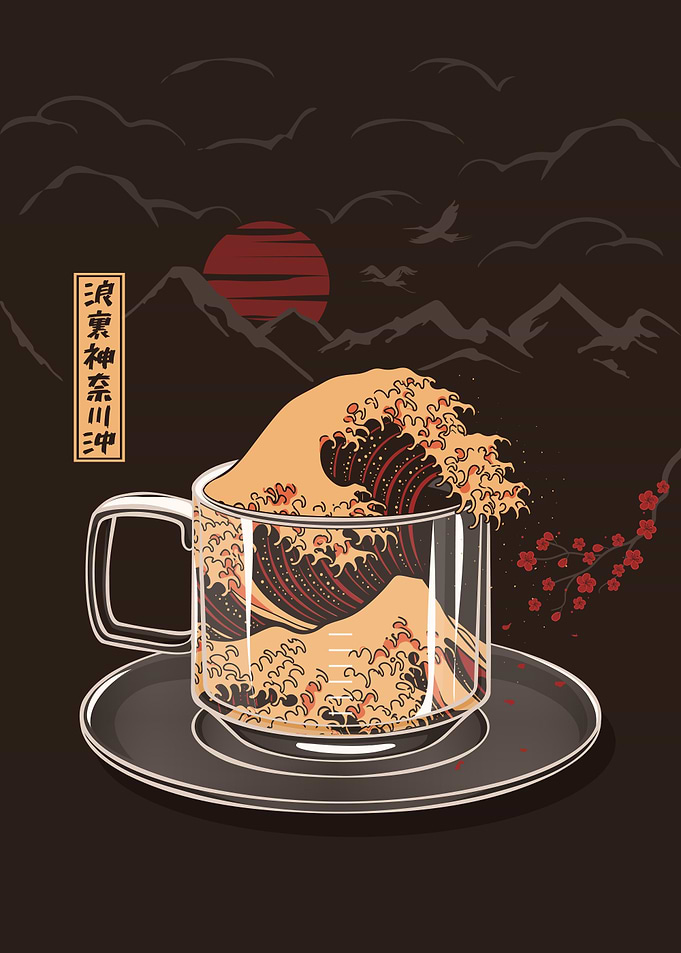The Great Wave of Coffee