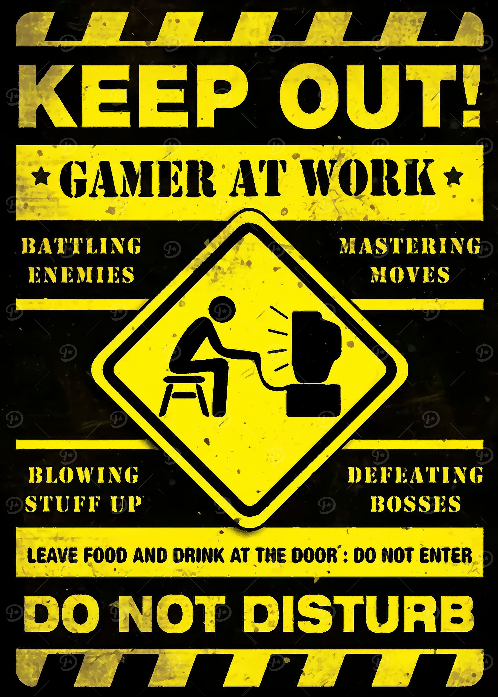Keep Out Gamer At Work