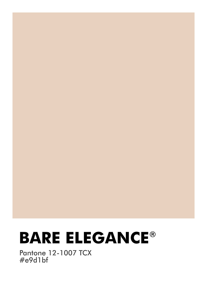 PANTONE BARE ELEGANCE