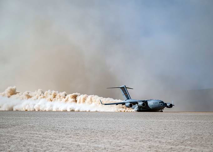 Dusty takeof
