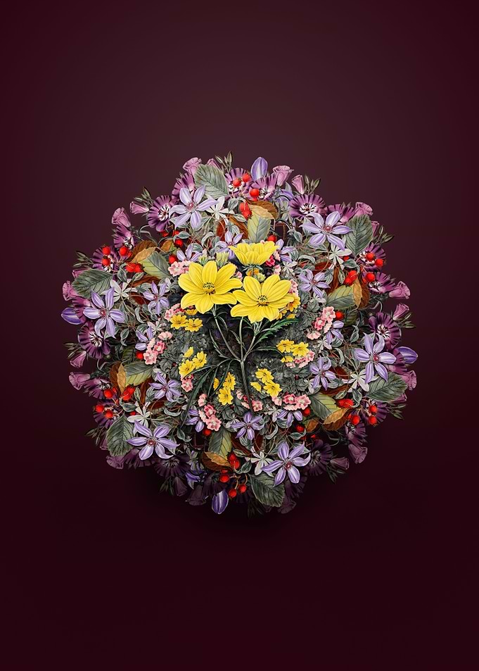 Golden Coreopsis Wreath