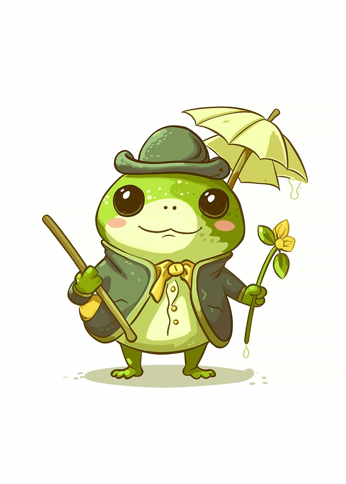 frog cute animal