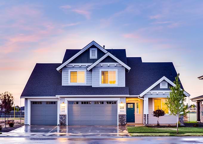 Country Blue House