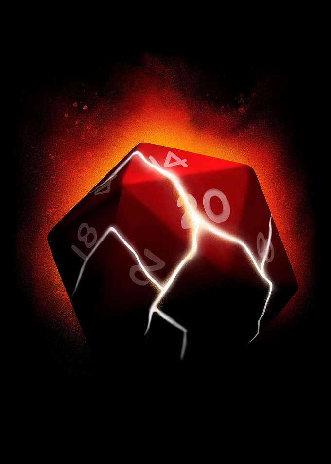 Fantasy rpg dice critical