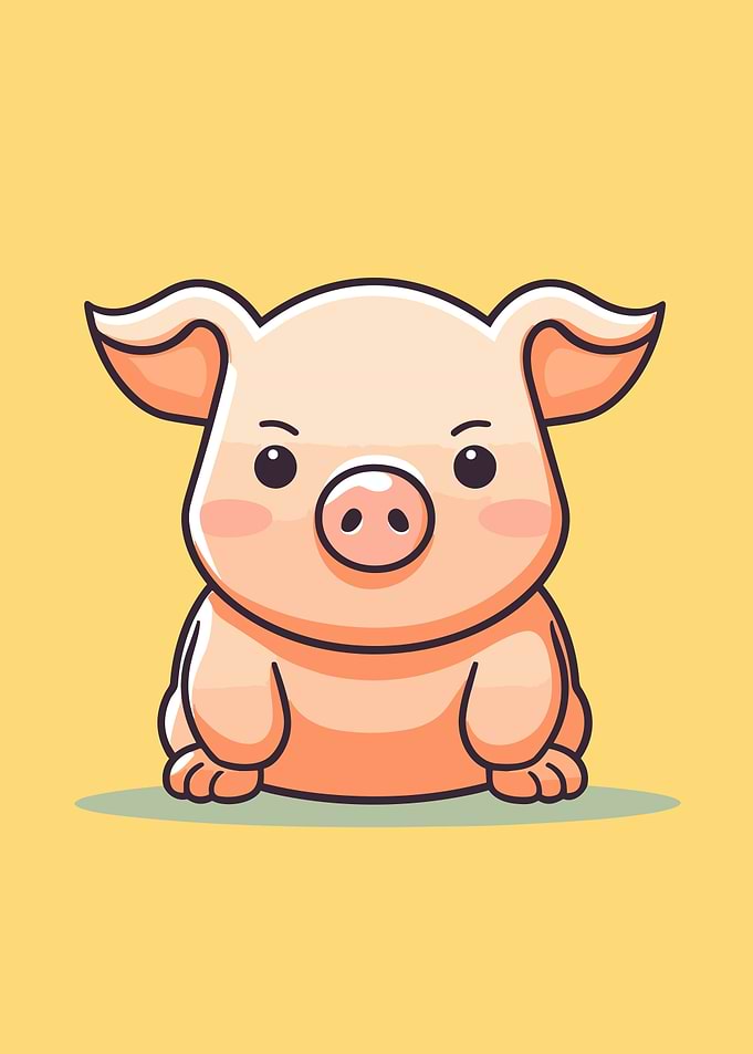 cute pig animal