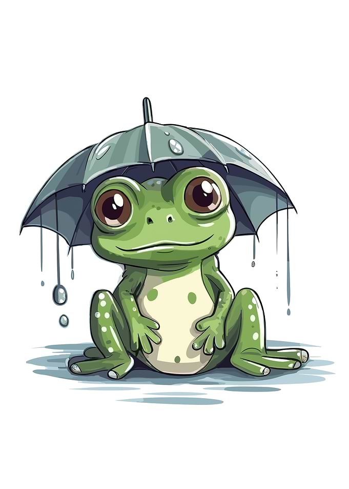frog cute animal