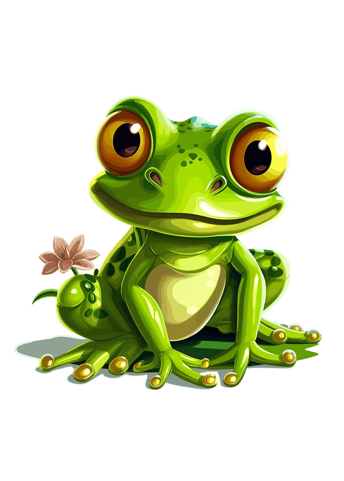 frog cute animal