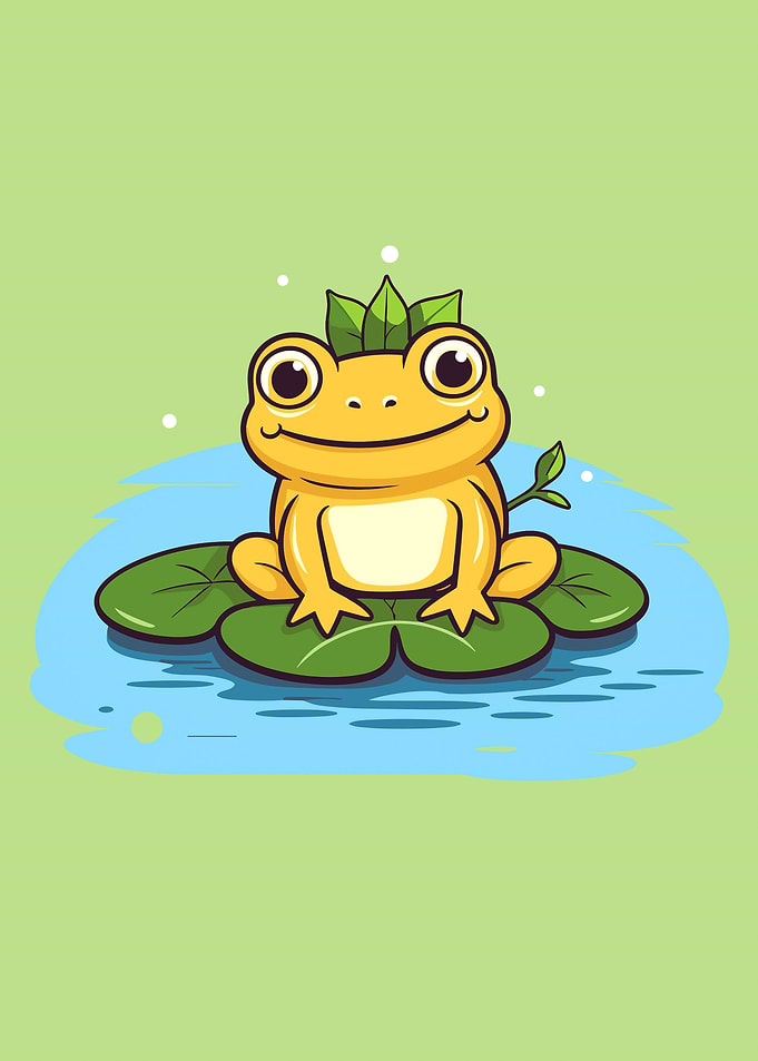 frog cute animal