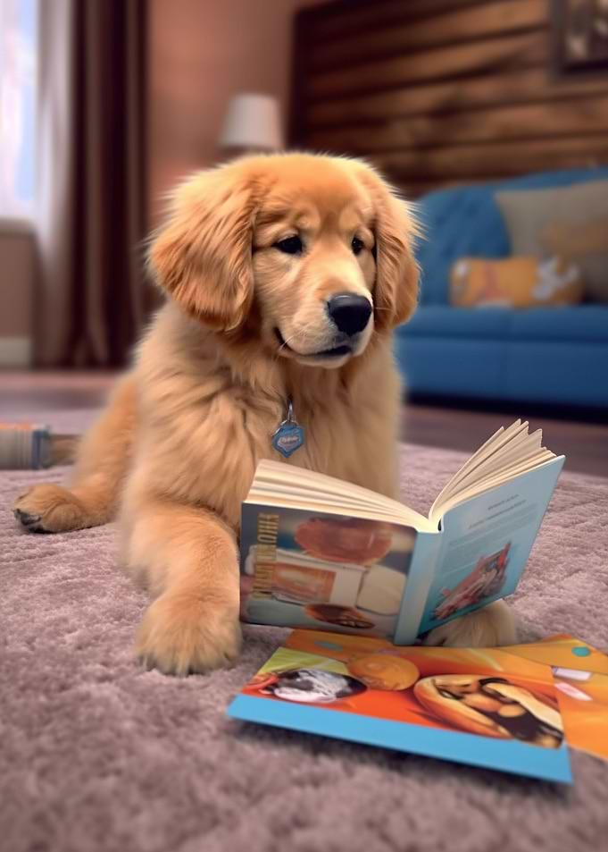 Golden Library Charm
