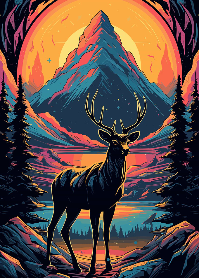 Psychodelic Deer
