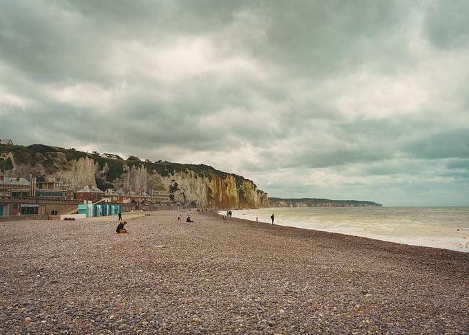 landscape of French coast