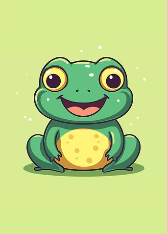 frog cute animal