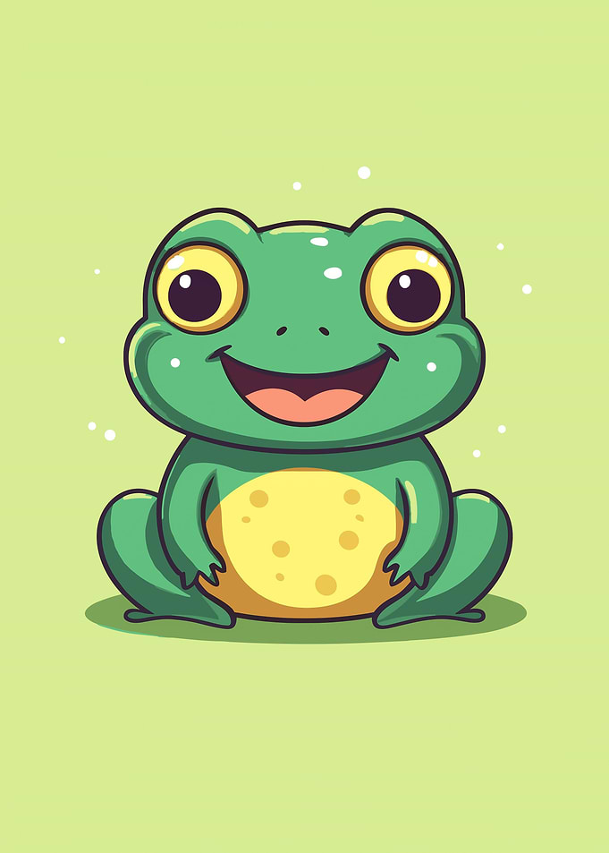 frog cute animal
