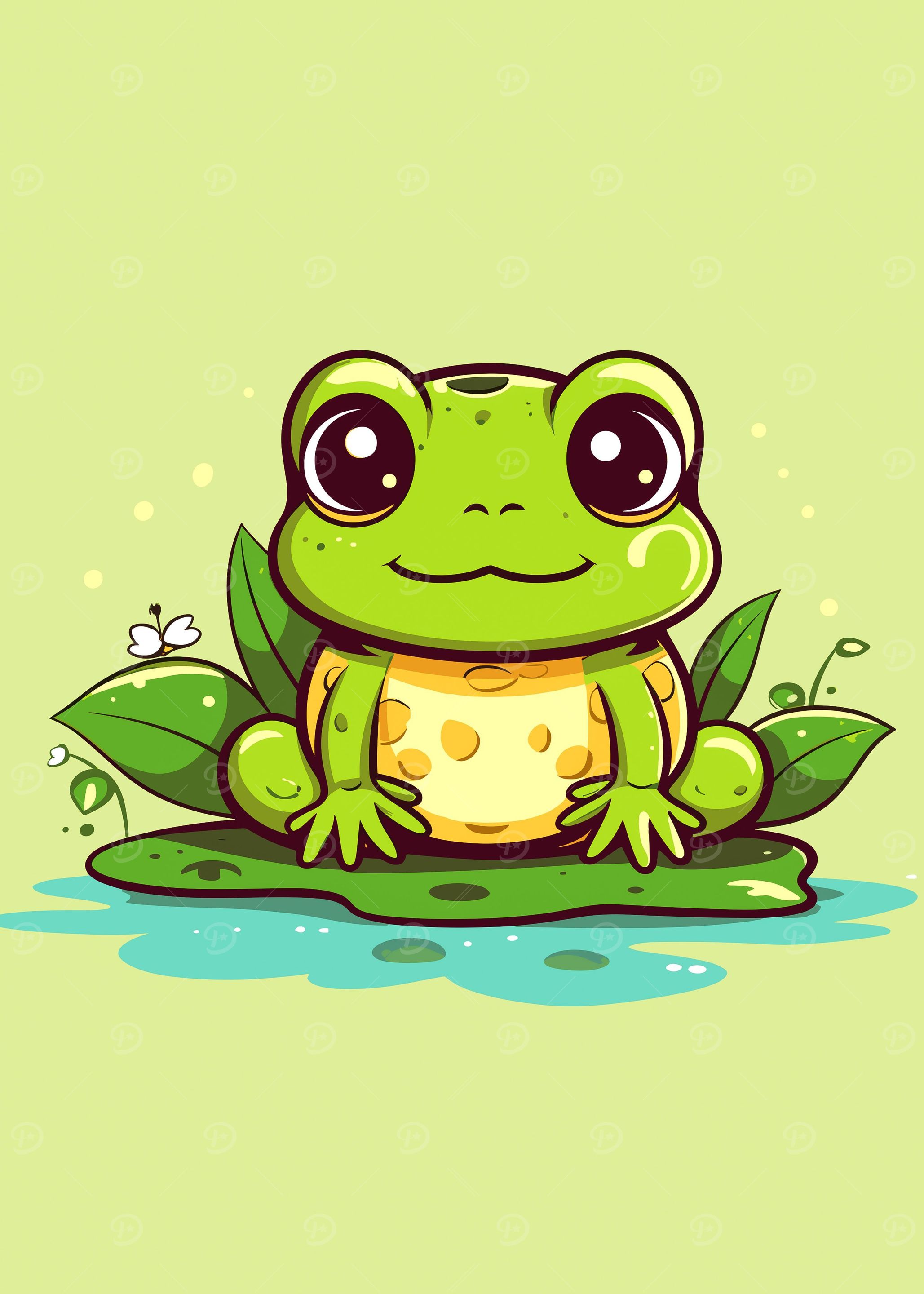 frog cute animal