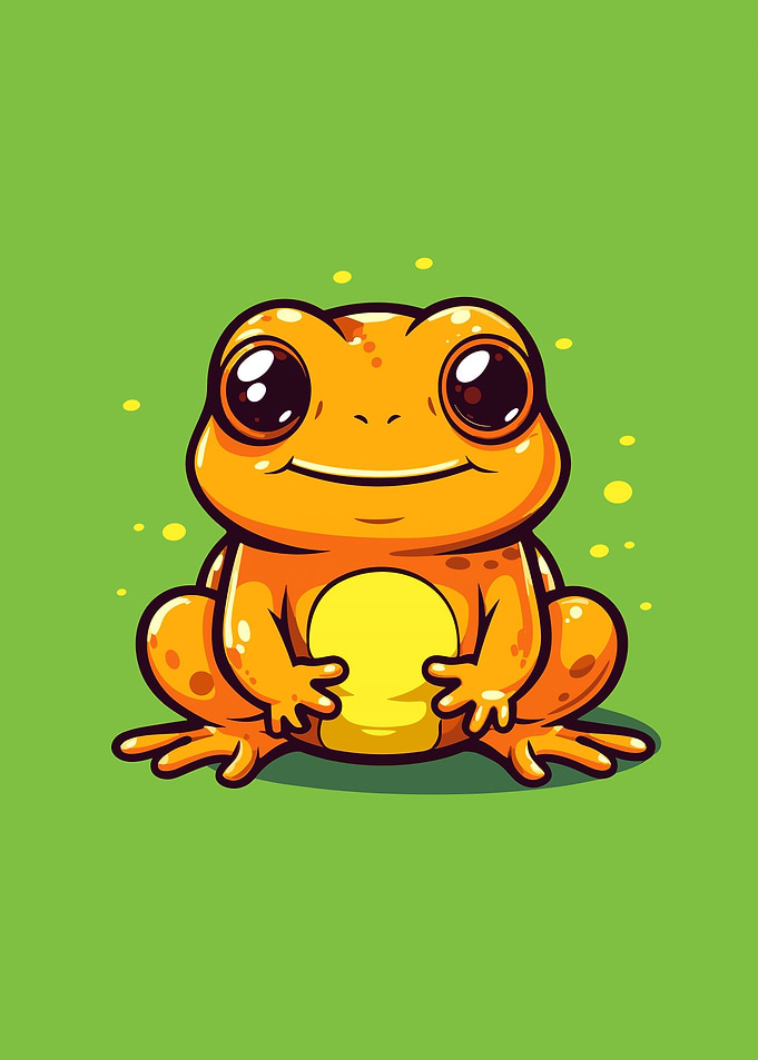 frog cute animal