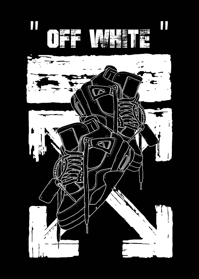 black white fly shoes