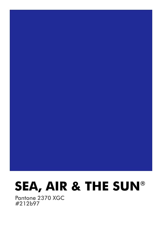 PANTONE SEA AIR THE SUN