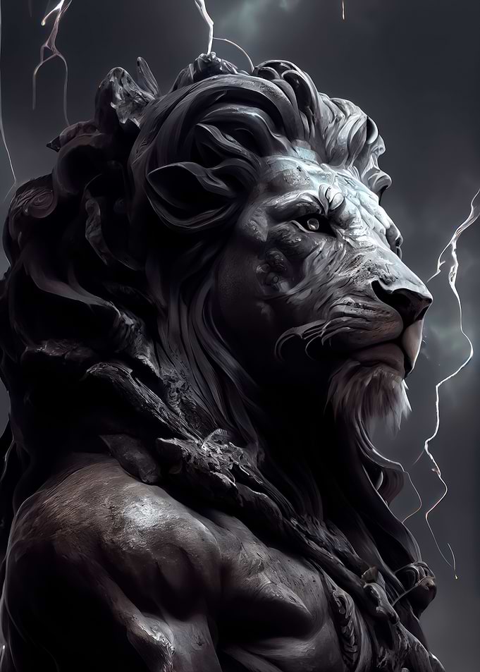 lion god statue thunder