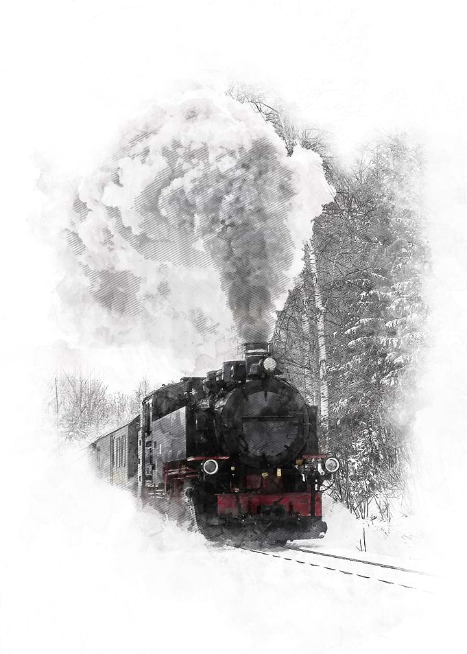Steam Train Locomotive