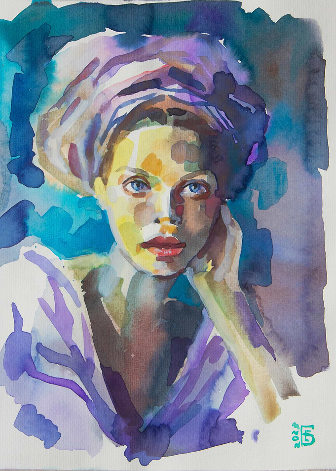 Girl in turban