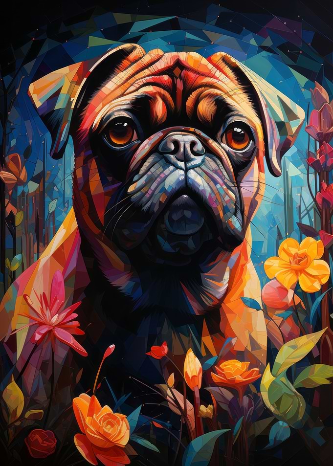 Pug in the Garden of Eden