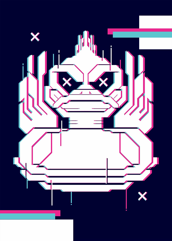 SWIMING DUCK GLITCH STYLE