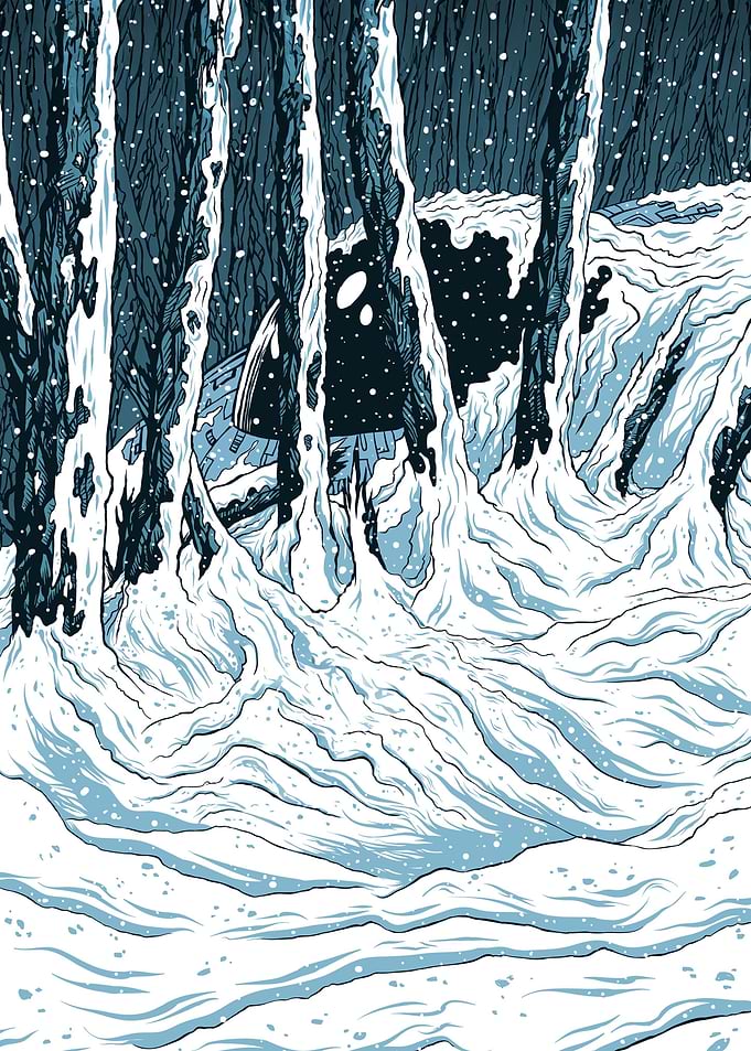 UFO Frozen Forest
