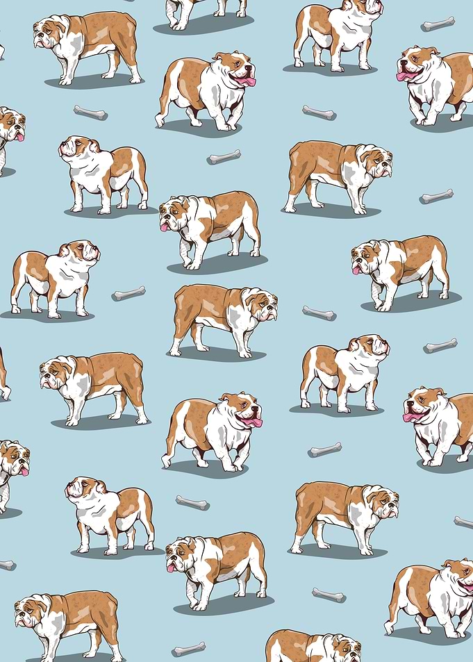 English Bulldog pattern