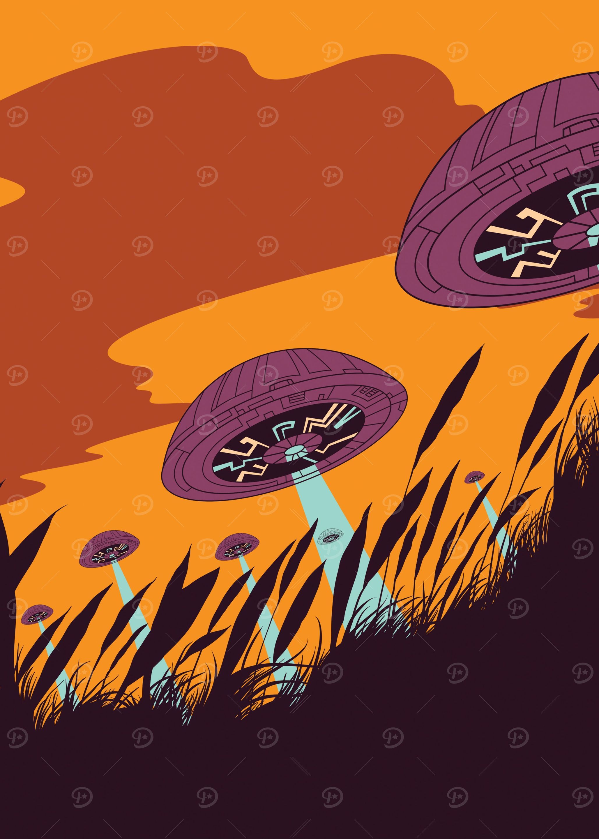 Trippy UFO Invasion