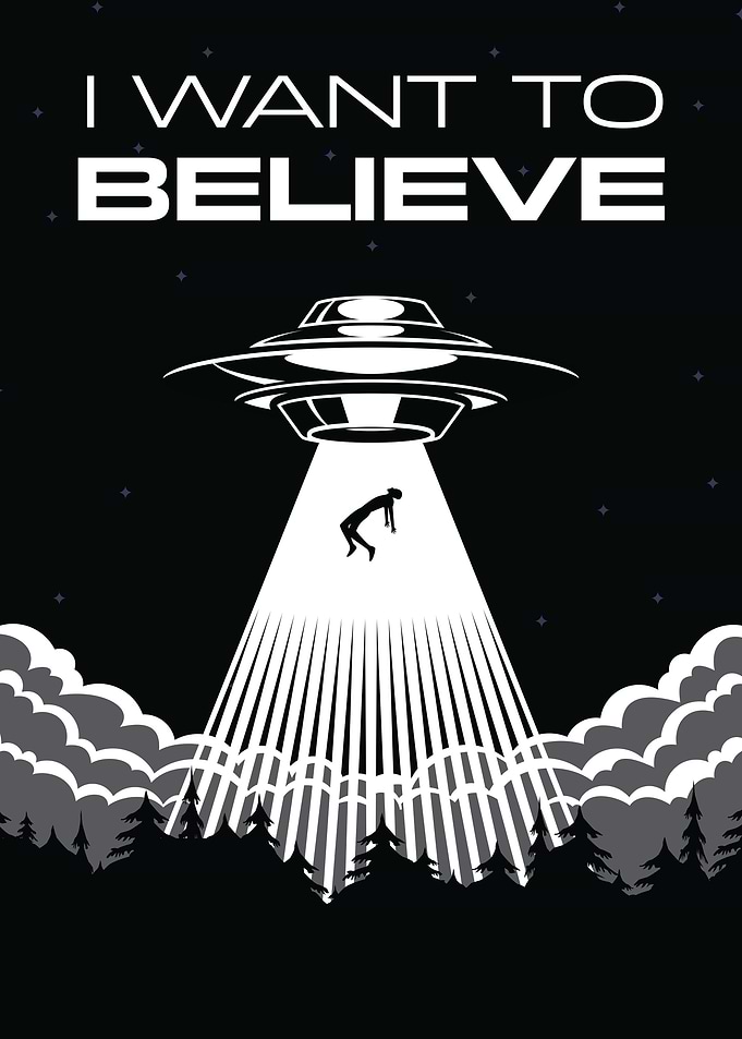 I Want To Believe UFO Art