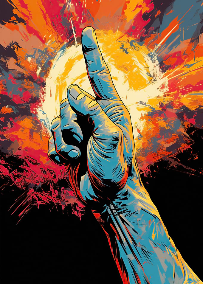 pop art rock and roll icon