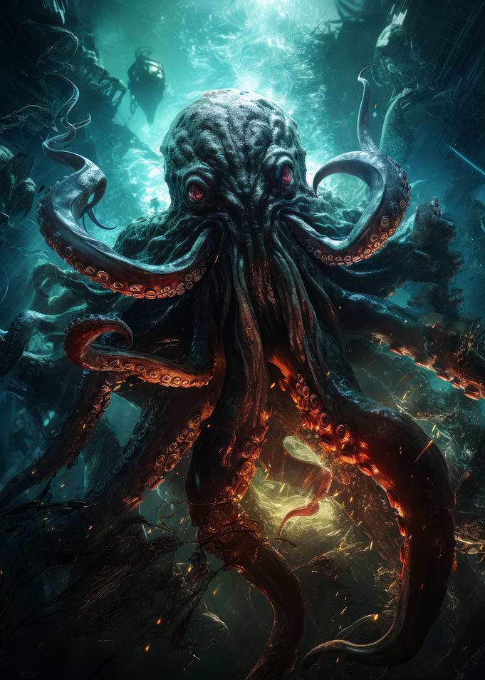 Kraken sinks ship