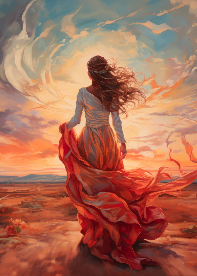 Sunset girl