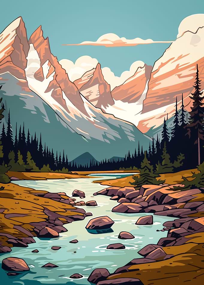 Retro Mountain Vintage