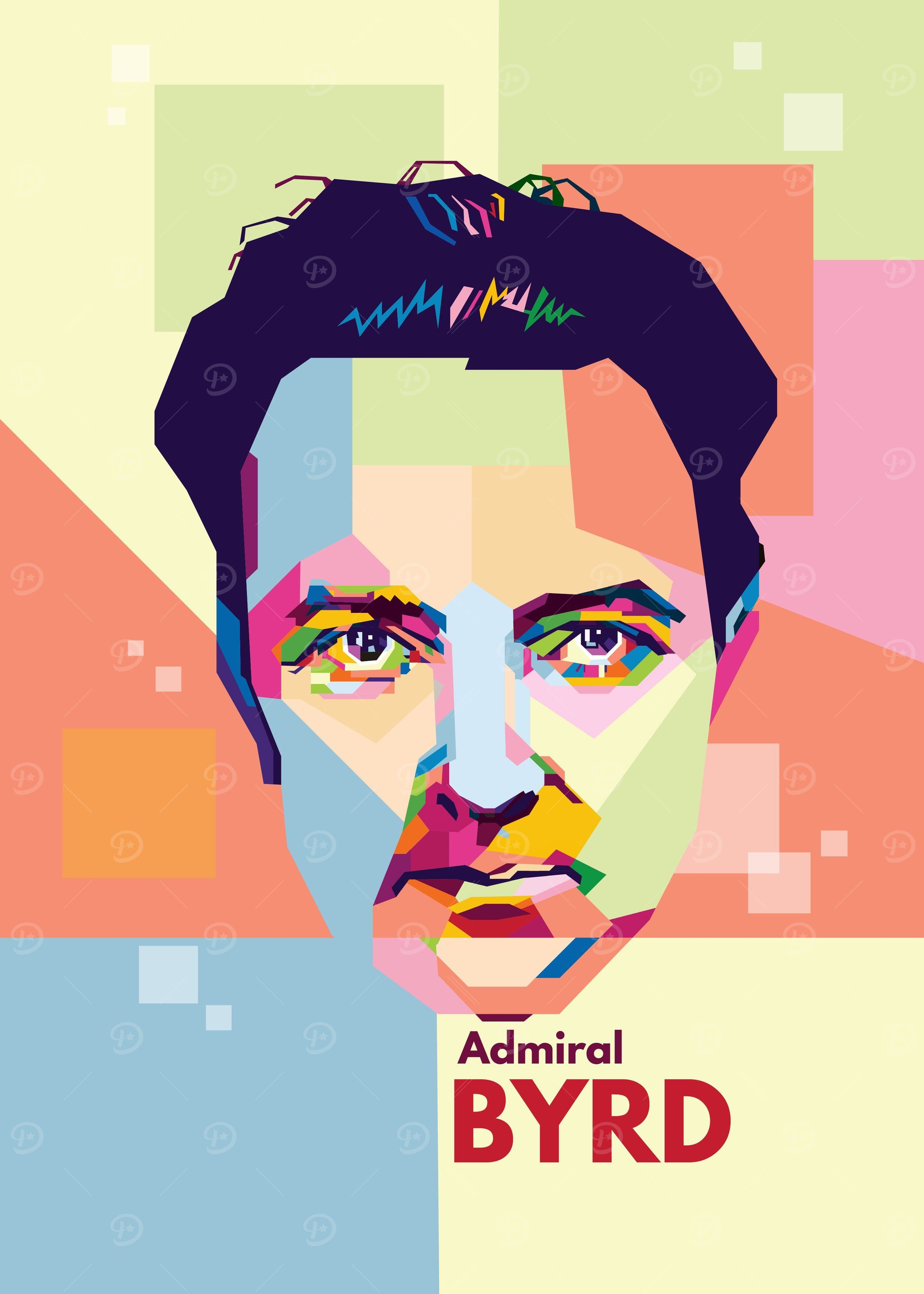 Admiral Byrd Pop Art