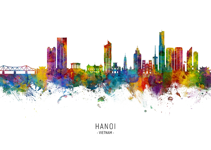 Hanoi Skyline Vietnam