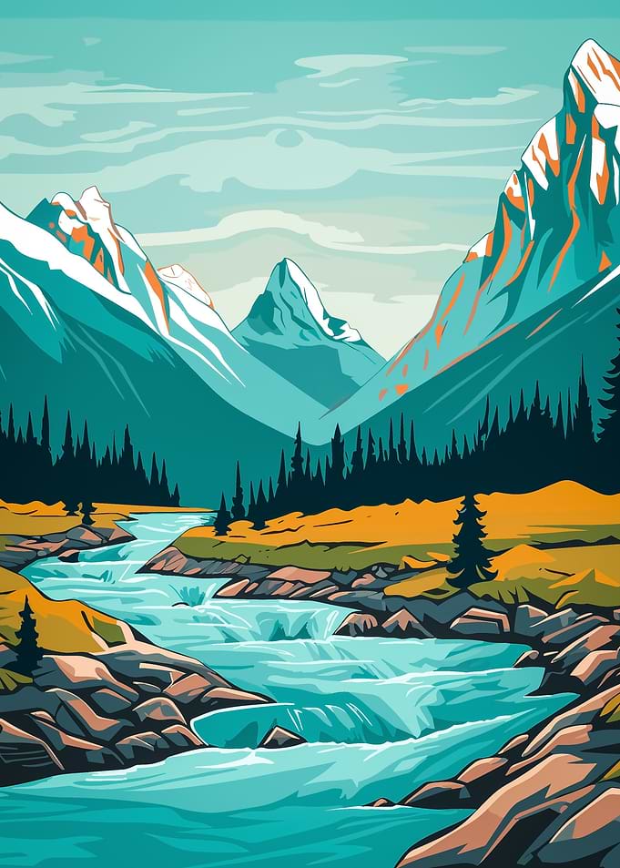 Retro Mountain Vintage