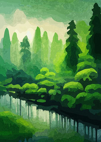 abstract forest